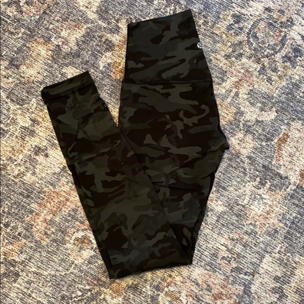 lululemon align pant size 4, camo